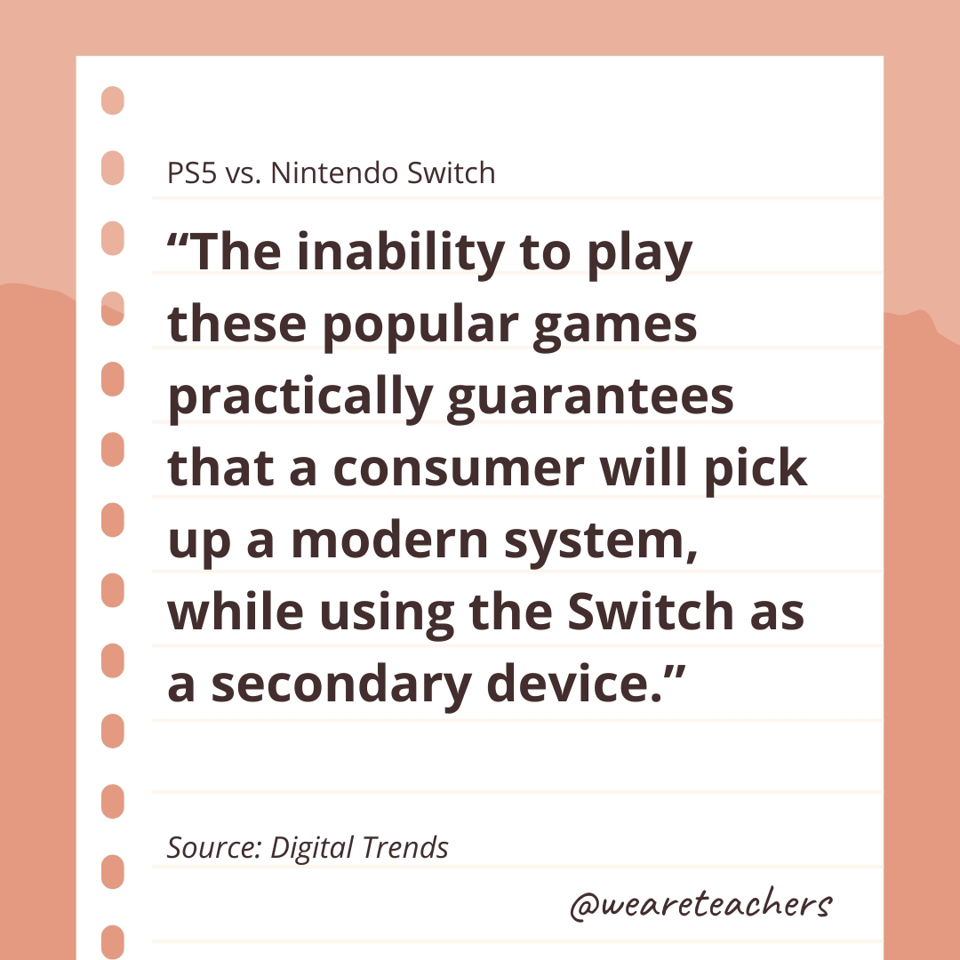 PS5 vs. Nintendo Switch