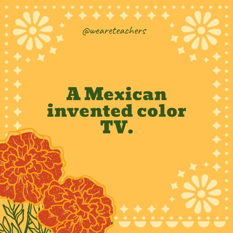 A Mexican invented color TV.