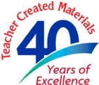 Teacher Created Materials 40 Years of Excellence Logo