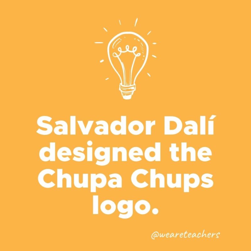 Salvador Dalí designed the Chupa Chups logo. - weird fun facts