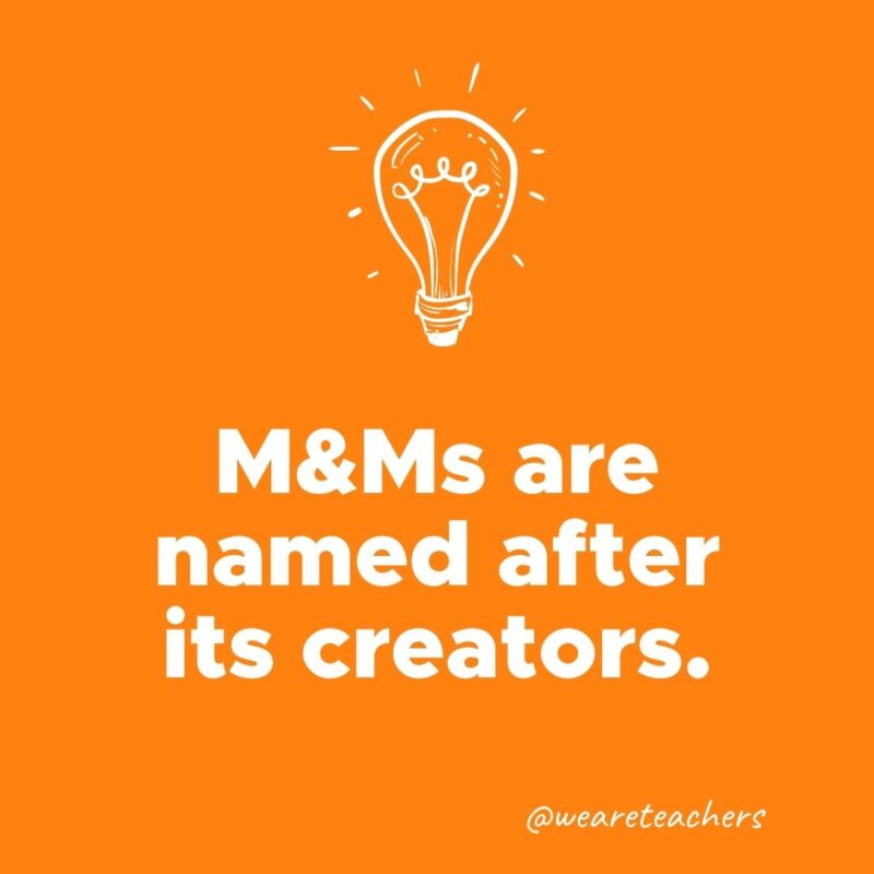 M&Ms are named after its creators. 