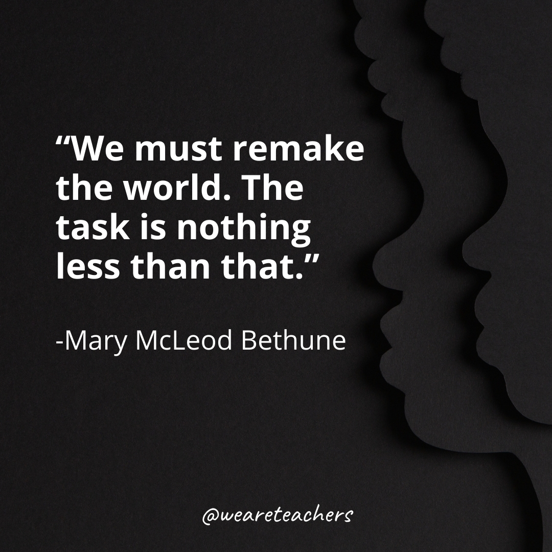 We must remake the world. The task is nothing less than that.