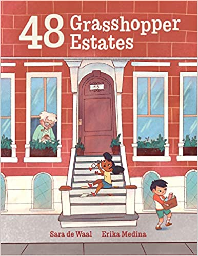 Book cover for 48 Grasshopper Estates as an example of children's books about friendship