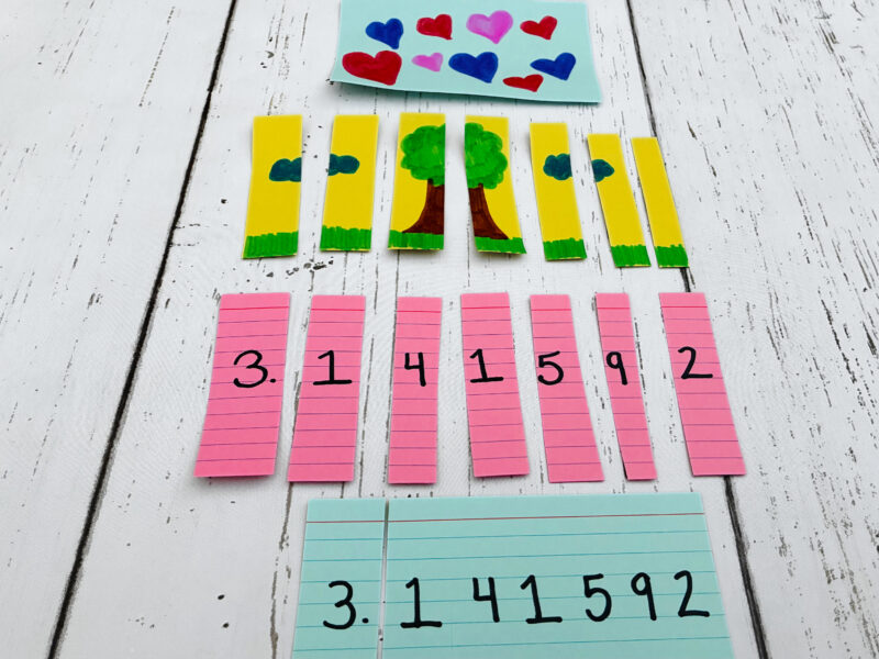 student created puzzles made from index cards