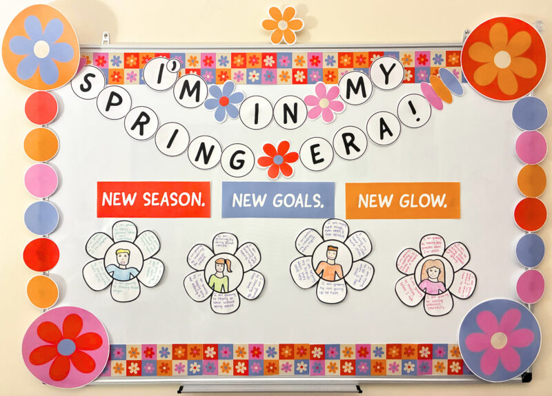 Spring Bulletin Boards an image of I'm in my spring era bulletin board kit