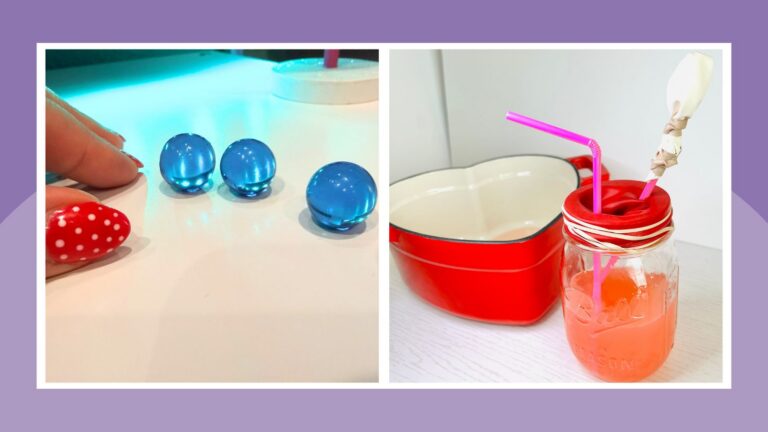 an image of two 4th grade science experiments