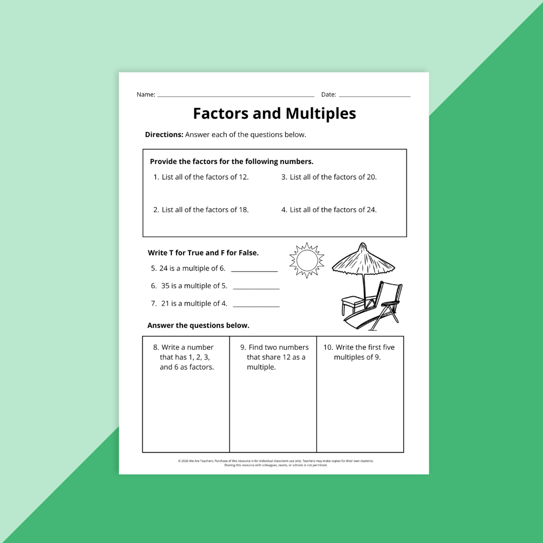 4th Grade End-of-Year Math Review Worksheet & Activity Bundle - Image 10