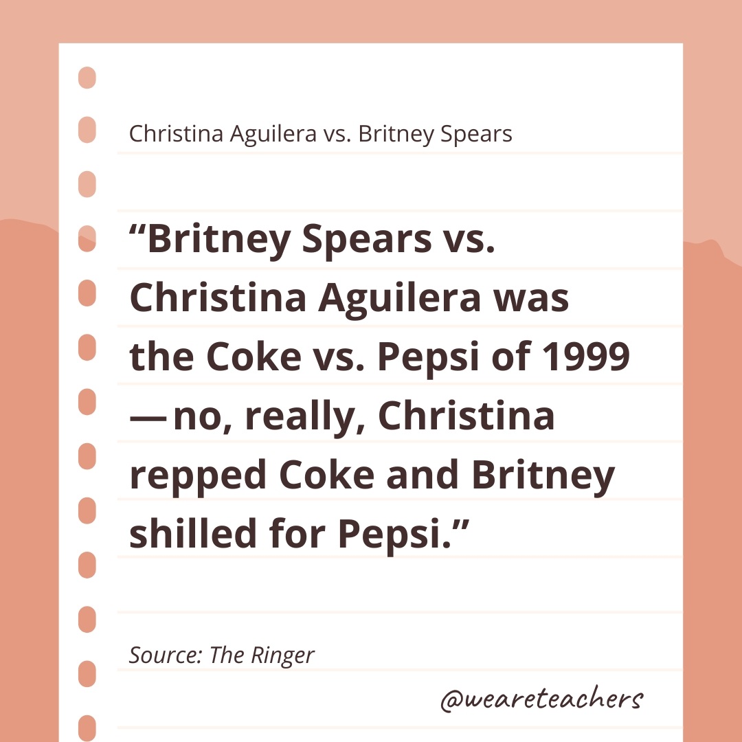 Christina Aguilera vs. Britney Spears- compare and contrast essay example