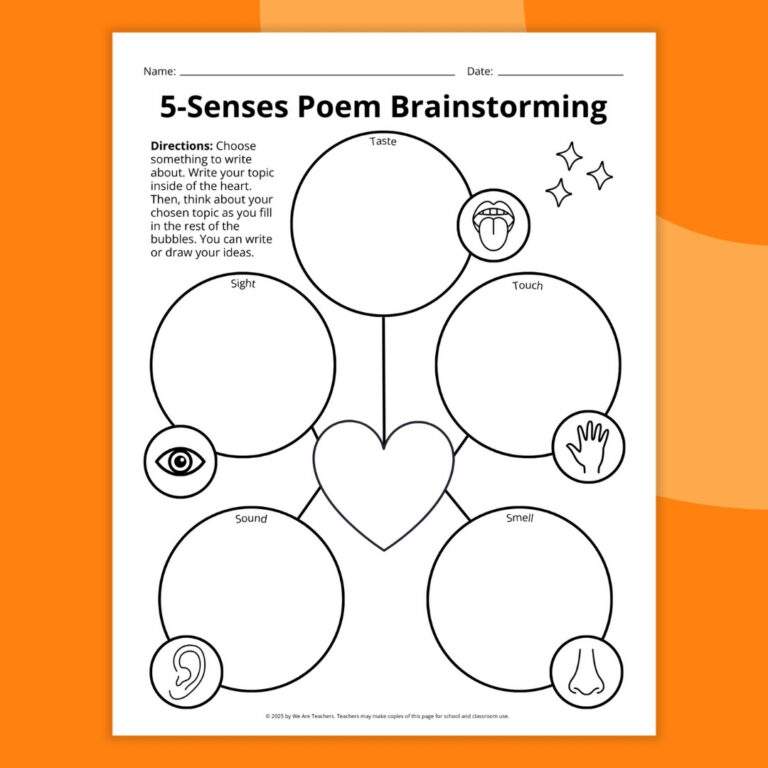 5 Senses Poem Template Bundle (Free Printables)