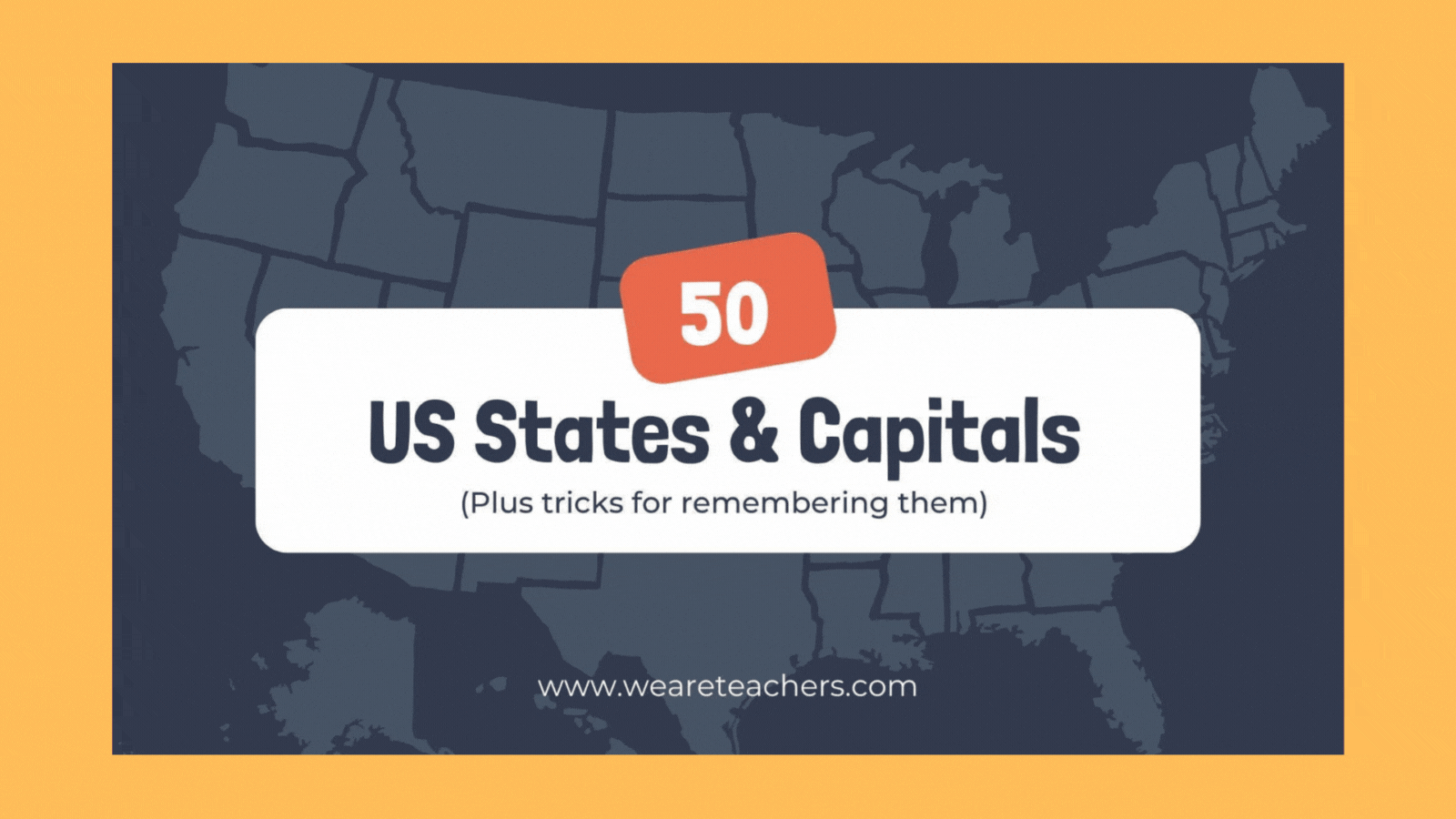 Sample slide deck featuring states and capitals