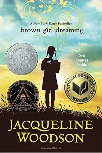 Book cover for Brown Girl Dreaming as an example of social justice books for kids
