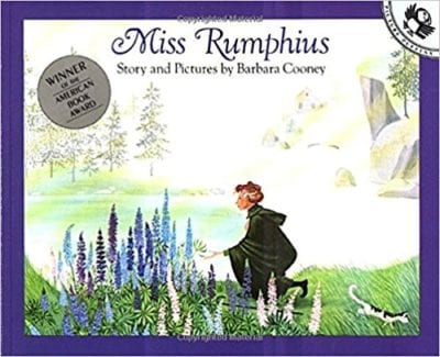 Book cover for Miss Rumphius as an example of social justice books for kids
