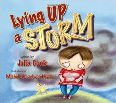 Book cover for Lying Up a Storm as an example of social skills books for kids