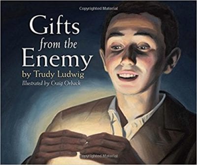Book cover of Gifts From the Enemy as an example of social justice books for kids