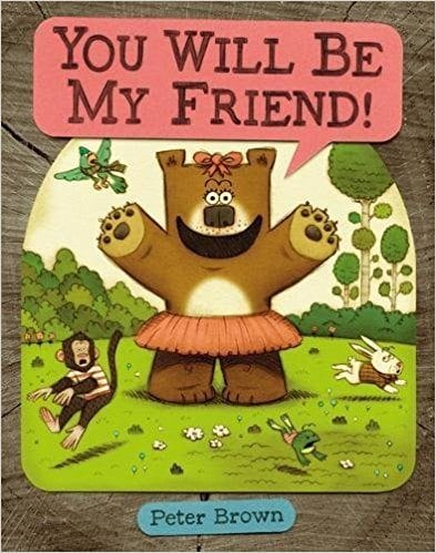 Book cover for YOU WILL BE MY FRIEND as an example of social skills books for kids
