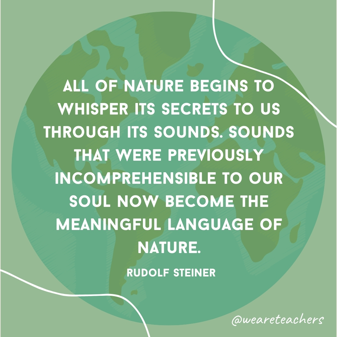 All of nature begins to whisper its secrets to us through its sounds. Sounds that were previously incomprehensible to our soul now become the meaningful language of nature.