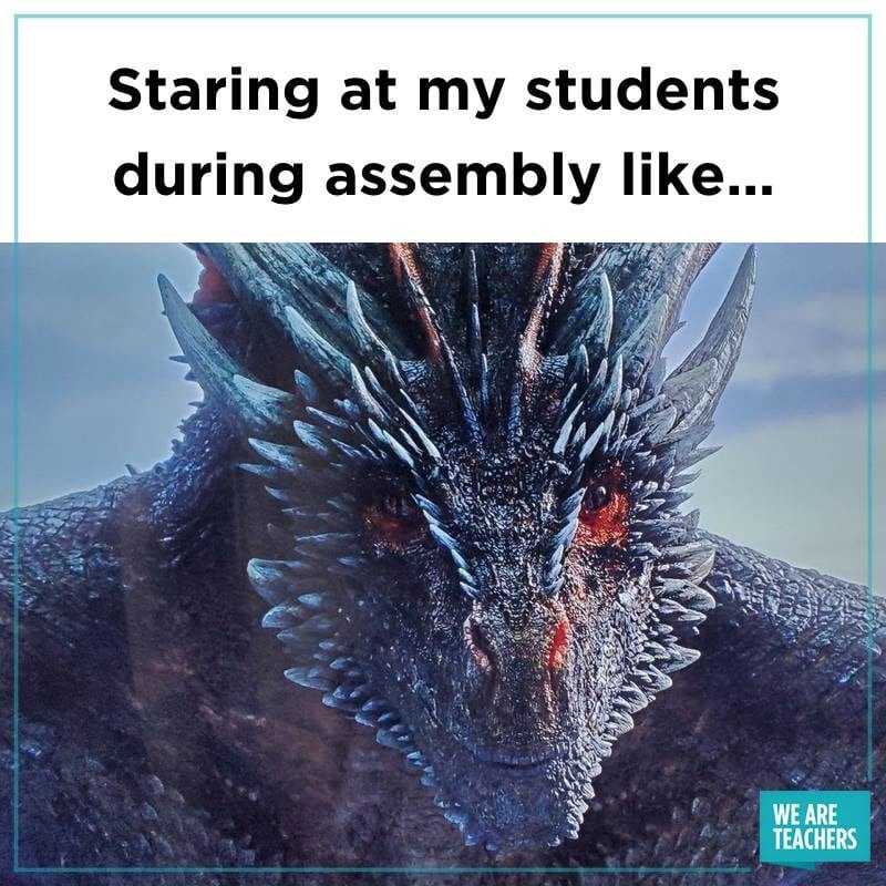 assembly teacher meme