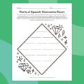 Diamante Poem Worksheets (Free Printable Bundle) - We Are Teachers