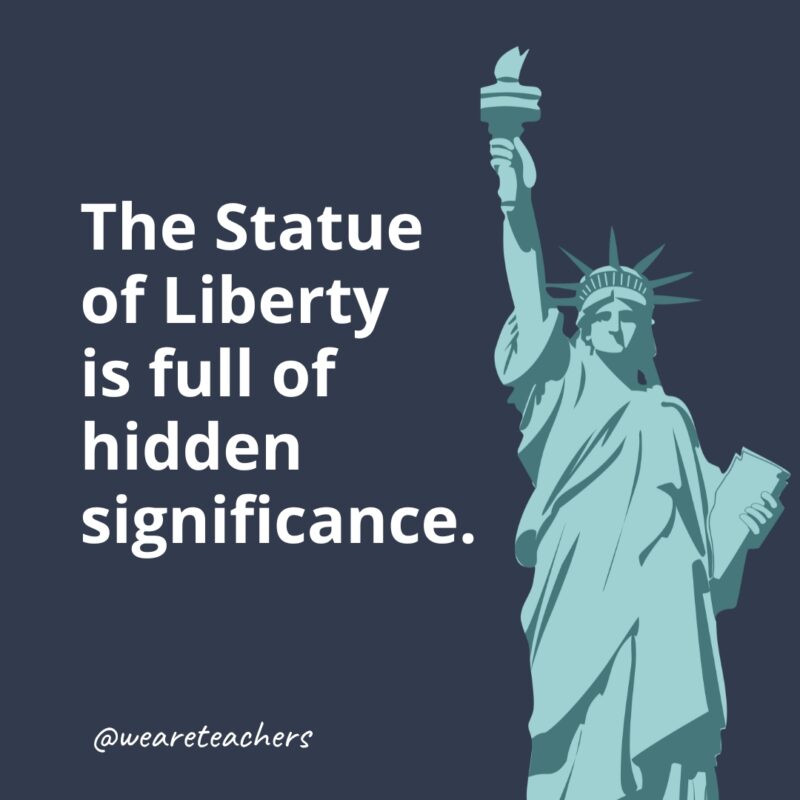 The Statue of Liberty is full of hidden significance.