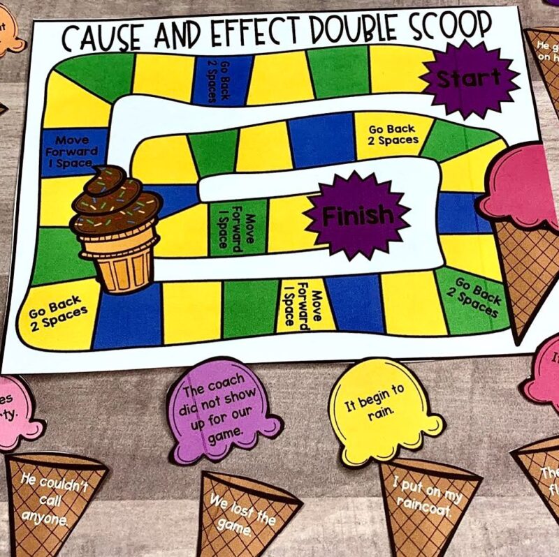 board game to play for a cause and effect activity