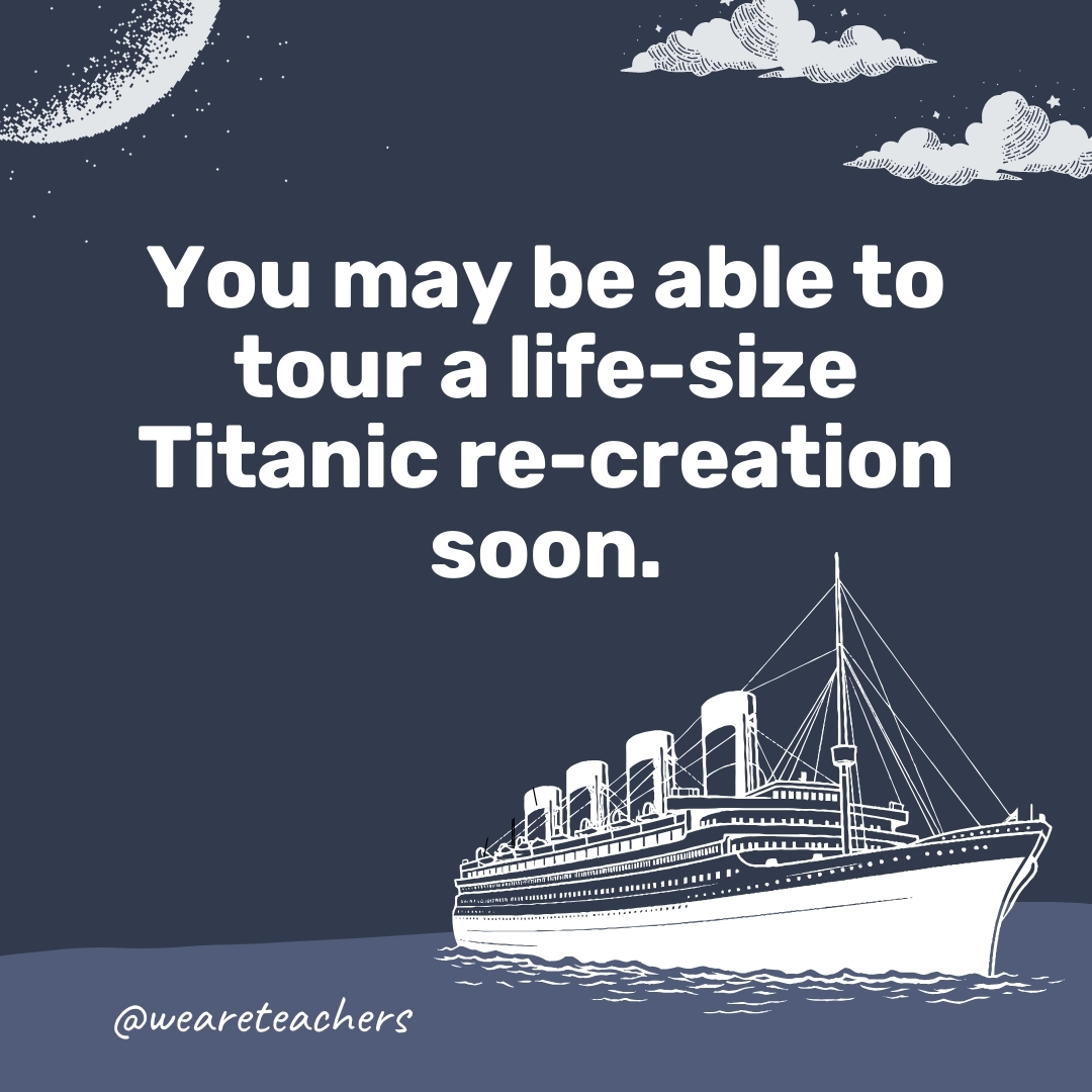 You may be able to tour a life-size Titanic re-creation soon. - titanic facts