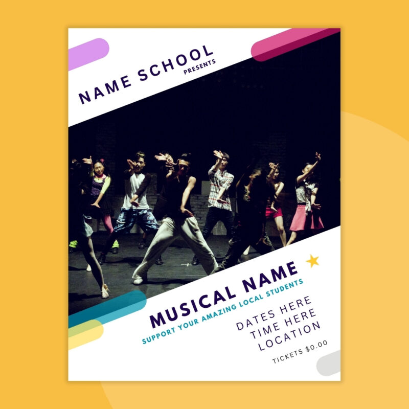 an image of an audition flyer template