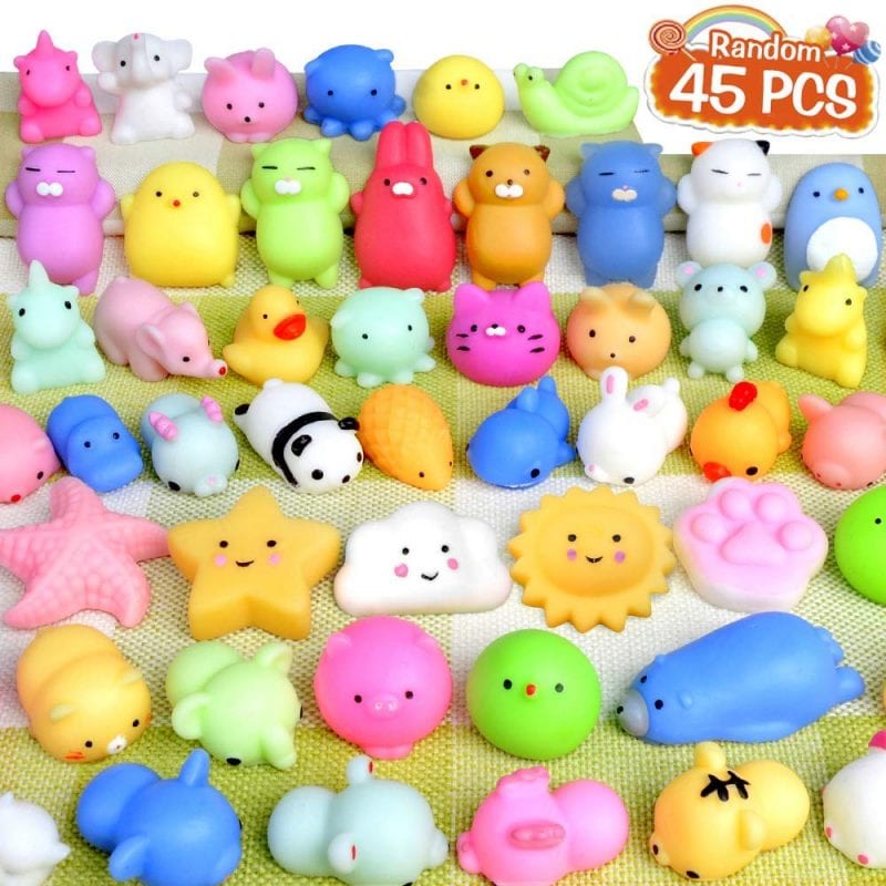 Kawaii Squishies in a variety of colors and shapes