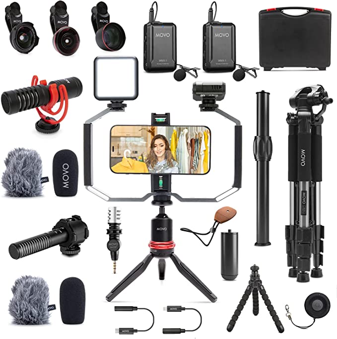 Photo of the various items people will win in the National Geographic Slingshot Challenge giveaway of a vlogging studio