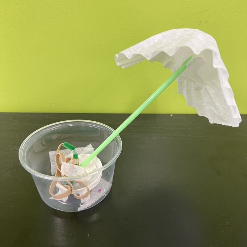 easy science experiment for kids: umbrella design