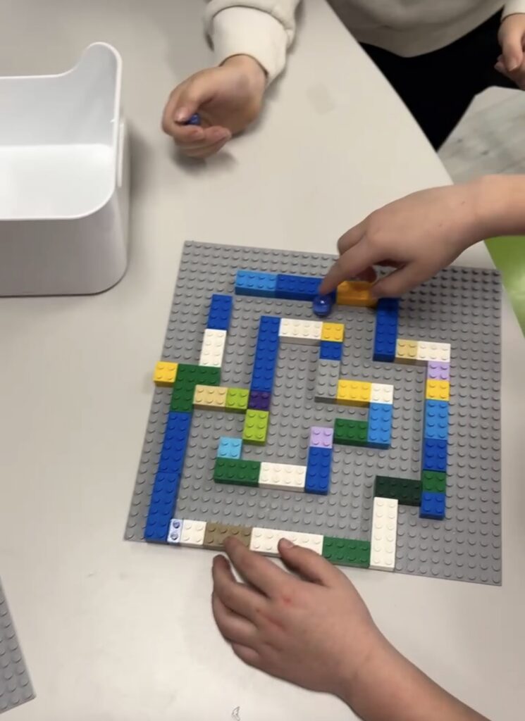 easy science experiment for kids: lego maze