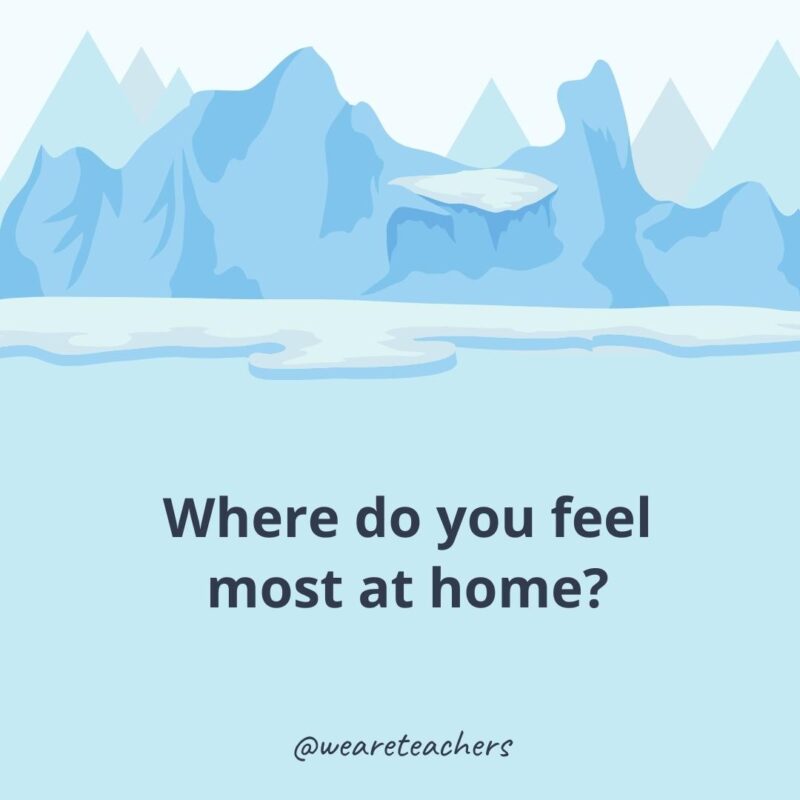 Where do you feel most at home?
