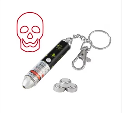 laser pointer with light that looks like a skull- Halloween gifts for teachers
