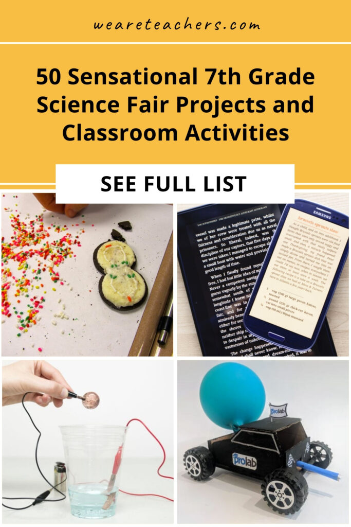 Find 7th grade science fair projects in every subject, plus classroom demos, experiments, and other hands-on activities to try.