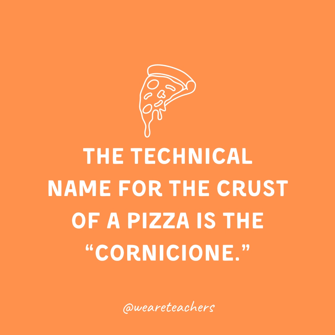 The technical name for the crust of a pizza is the "cornicione."