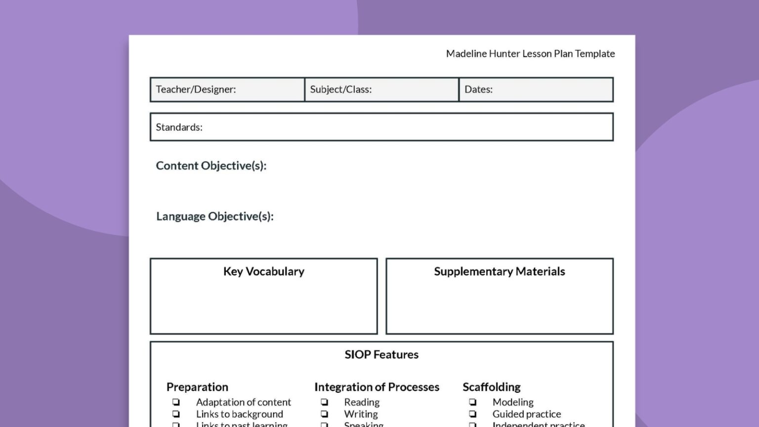 Free Lesson Plan Template Bundle (Daily, Weekly, and Monthly)