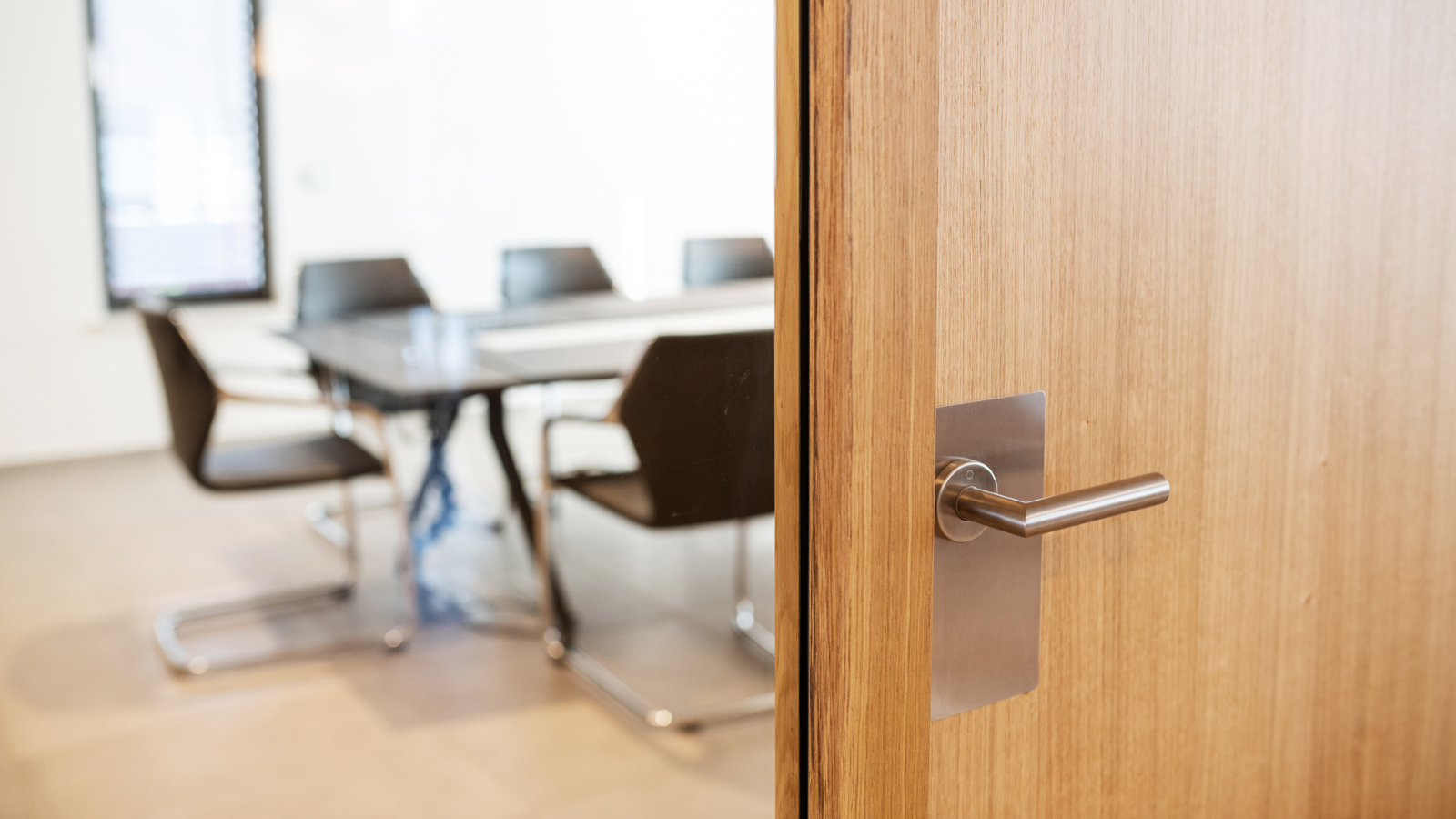 Open door during parent meeting to show things teachers should never do during parent meeting