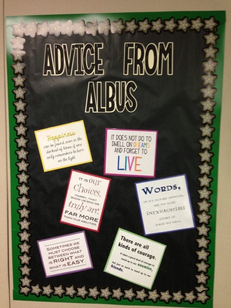 Advice from Albus bulletin board