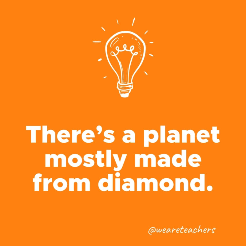 There’s a planet mostly made from diamond.- weird fun facts