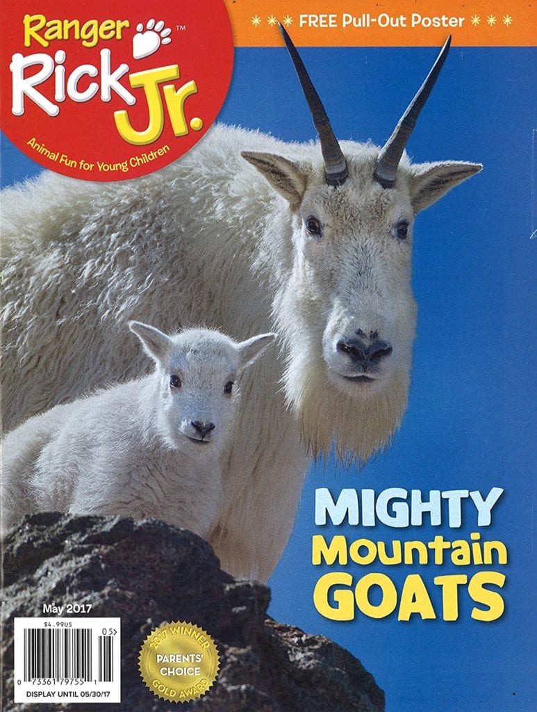 Sample issue of Ranger Rick Jr. magazine- best magazines for kids
