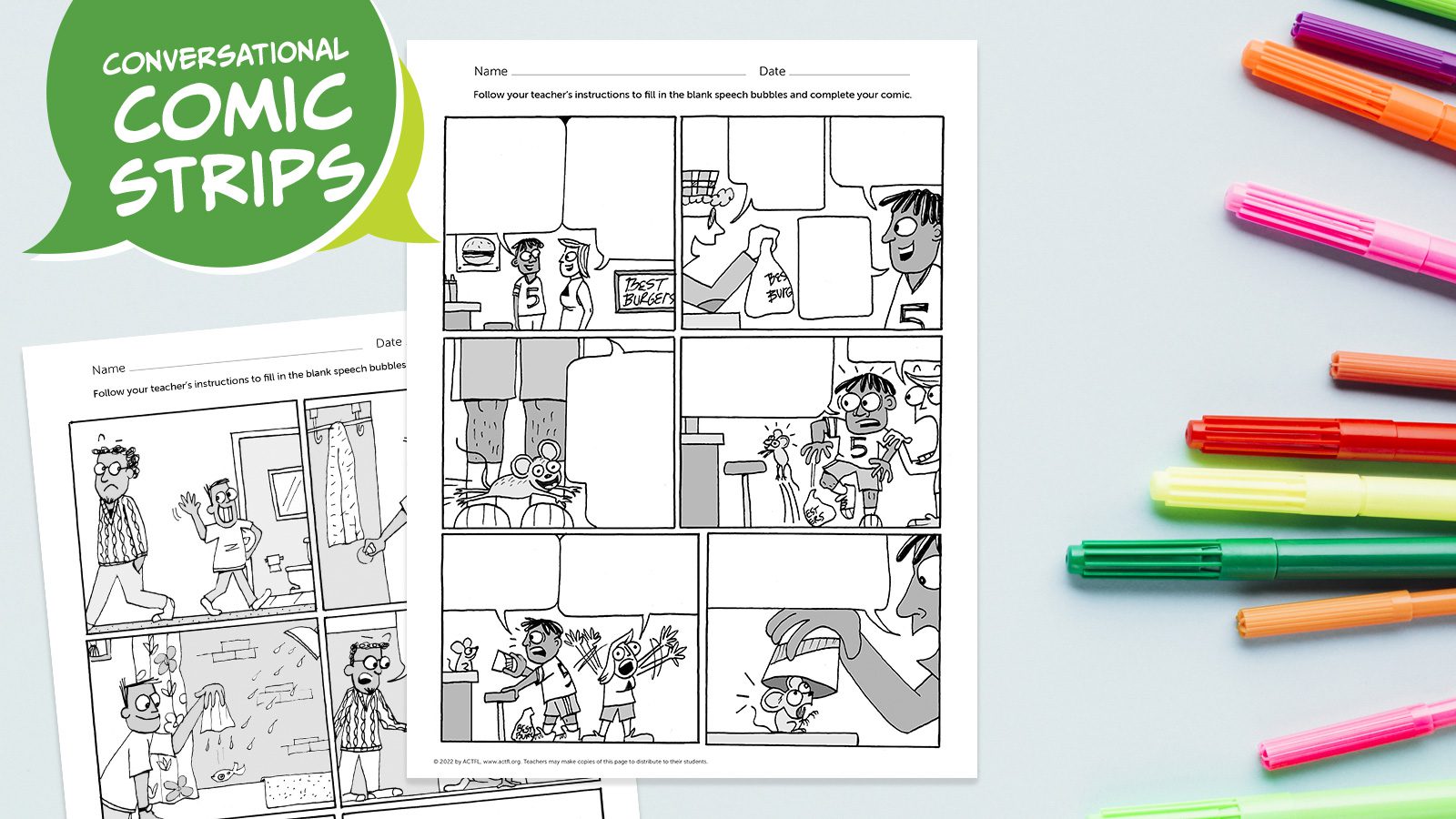 ACTFL Conversational Comic Strips Feature Image