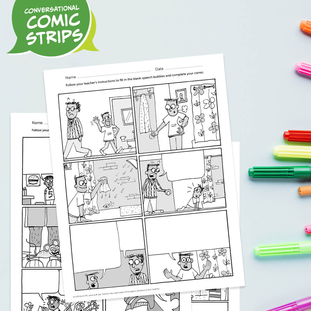 Picture of two comic strip templates