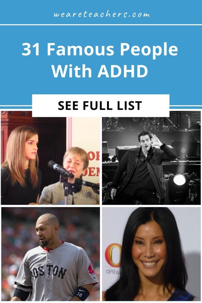 Don't let a diagnosis stop you! Check out this list of famous people with ADHD who've found success and continue to thrive!