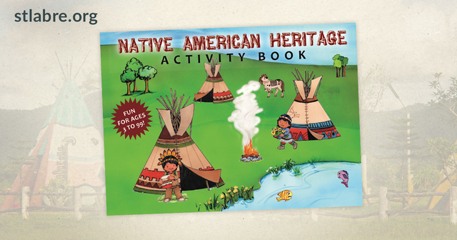 cover of an activity book about native american culture 