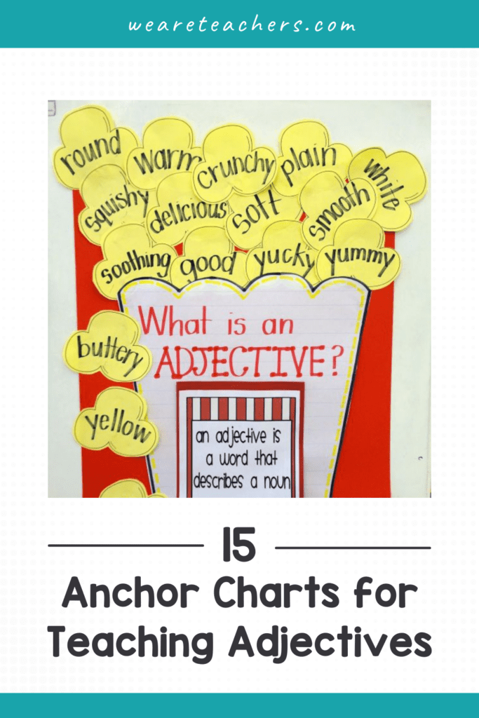 15 Great Anchor Charts for Teaching Adjectives