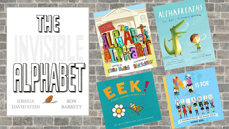 Five Alphabet Books for teachers to use for alphabet activities