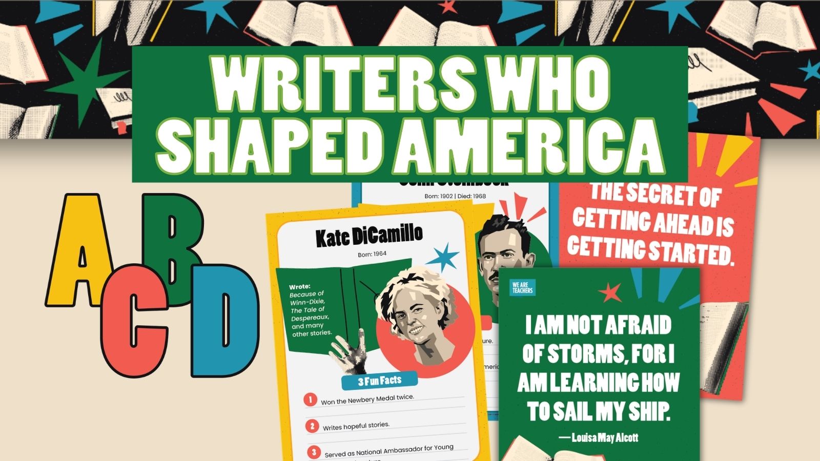 Feature image of the American Authors Bulletin Board Kit.
