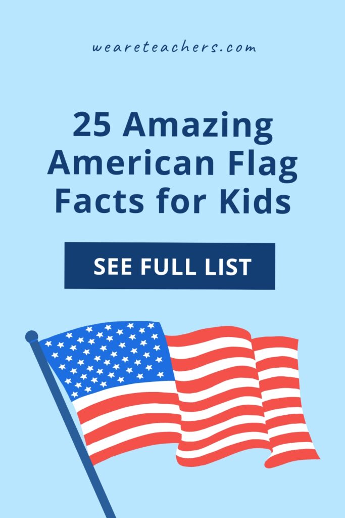 Whether it's Flag Day, 4th of July, or another national celebration during the year, share this list of American flag facts to amaze everyone.