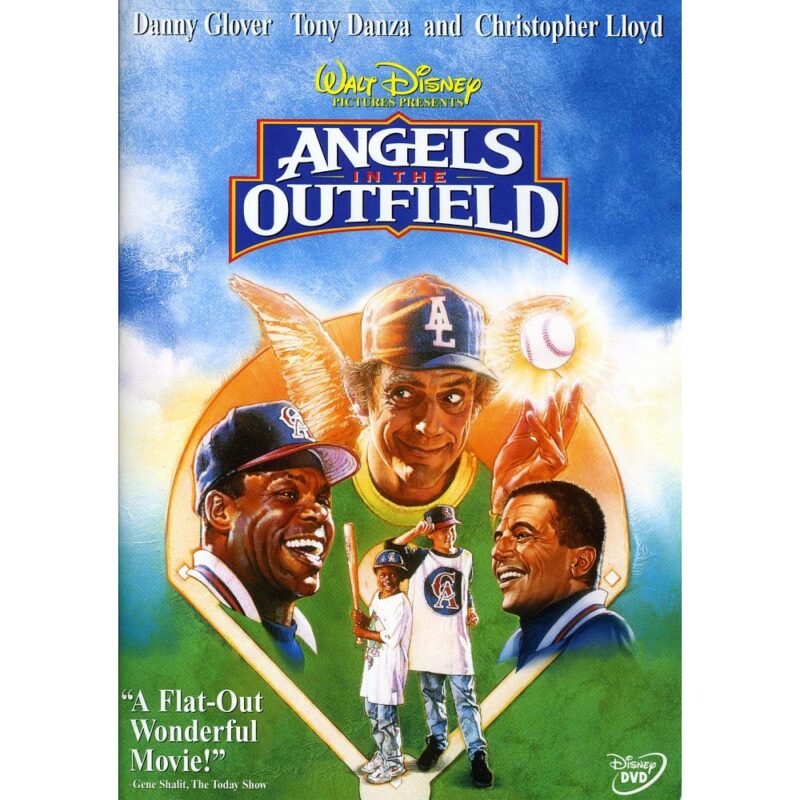 Angels in the Outfield DVD cover as an example of baseball movies for kids