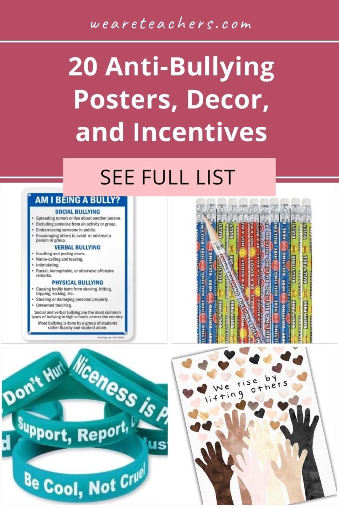20 Anti-Bullying Posters, Decor, and Incentives You Can Buy on Amazon