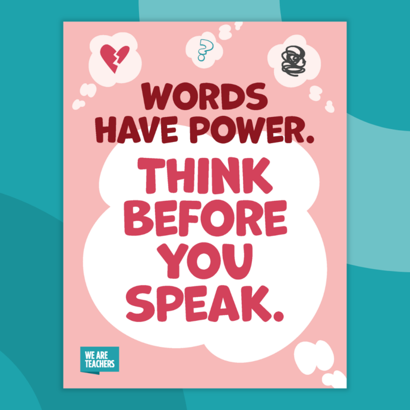 Anti Bullying Posters an image of a printable anti bullying poster